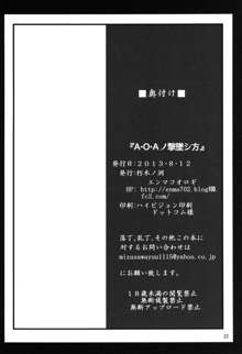 A・O・Aノ撃墜シ方, 日本語