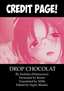 DROP CHOCOLAT, English