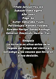 Junsuiritsu o Sukoshi dake Agete., Español