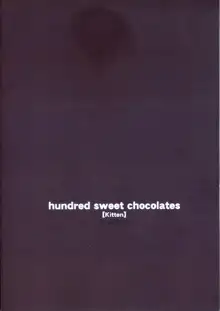 hundred sweet chocolates [Kitten] | Cientos de chocolates dulces neko, Español