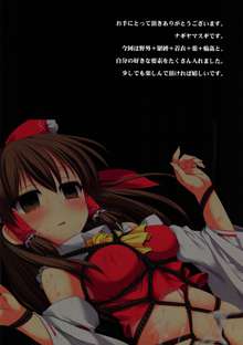 Touhou ryoujoku fullcolor 25 reimu yagai kinbaku, 中文