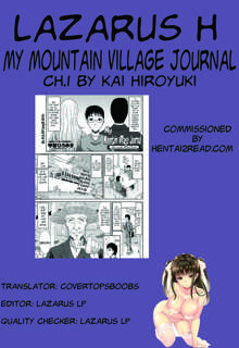 Boku no Yamanoue Mura Nikki | My Mountain Village Journal Ch. 1-6, English