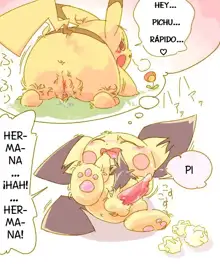 Pikachu Kiss Pichu, Español