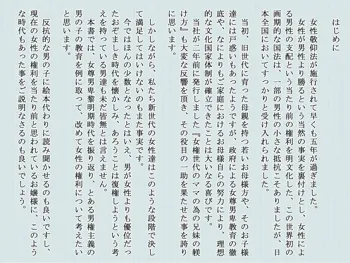 女権時代黎明期のとある少年の記録, 日本語