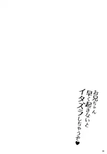 お兄ちゃん早く起きないとイタズラしちゃうぞ, 日本語