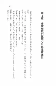 セーラー・バニーX ウサ耳女子高生♡危ない体験, 日本語