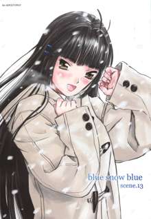 blue snow blue scene.13, English