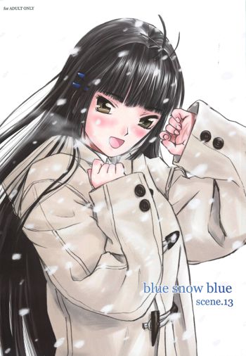 blue snow blue scene.13, English