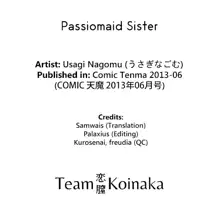 Passiomaid Sister, English