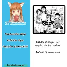 Dasshutsu! Chibikko Senyou Sharyou Ch.1, Español