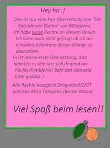 Dragon Ball EB 1 - Episode of Bulma, Deutsch