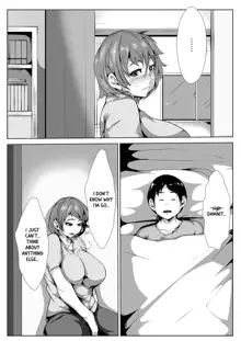 Dosukebe Okaa-san to Musuko no Asedaku Sex, English