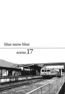 blue snow blue scene.17, English