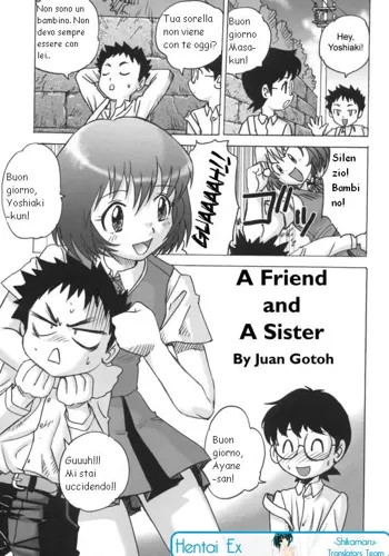 Tomodachi to Onee-san | A Friend and a Sister (decensored), Italiano